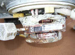 Water-damaged Whirlpool dishwasher motor